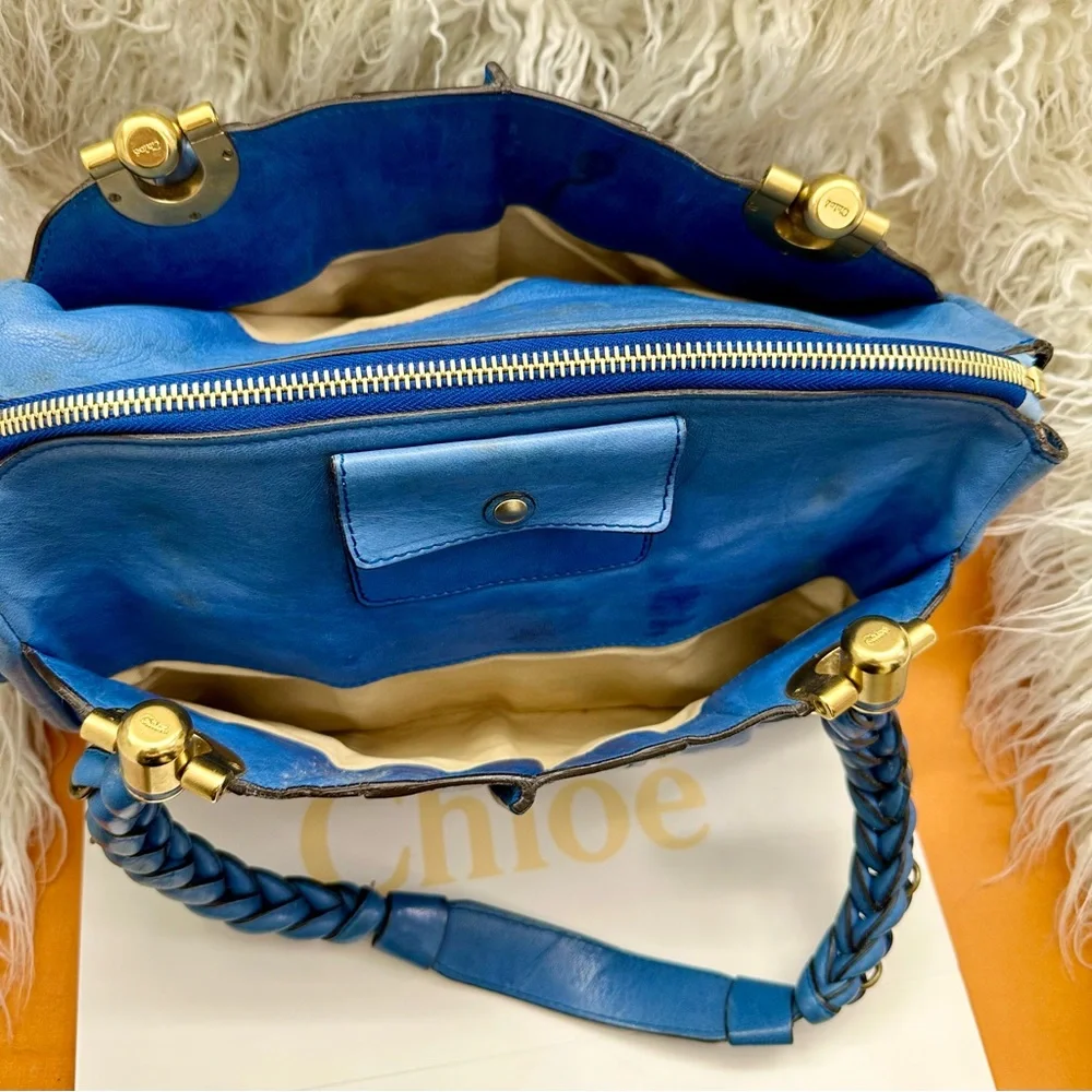 CHLOÉ HELOISE RARE BLUE BAG - Picture 6 of 14